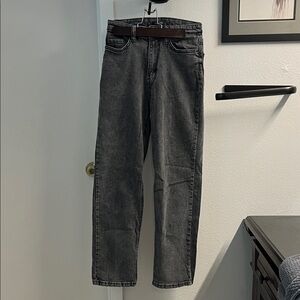 wild fable Black-Grey Straight Jeans